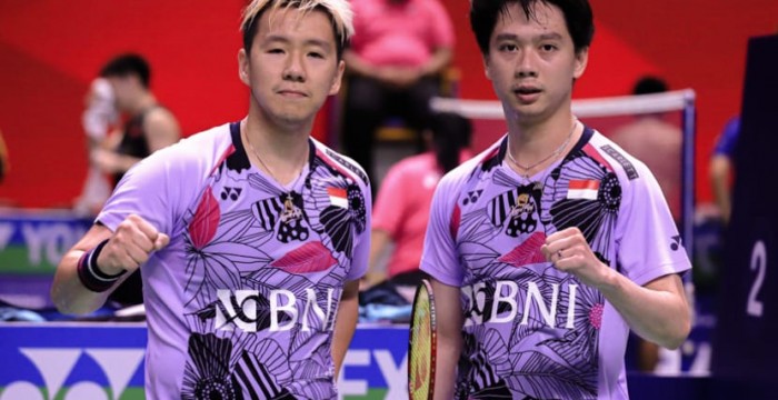 Pasangan ganda putra Marcus Fernaldi Gideon/Kevin Sanjaya Sukamuljo alias Minions lolos ke semifinal Thailand Open 2023.