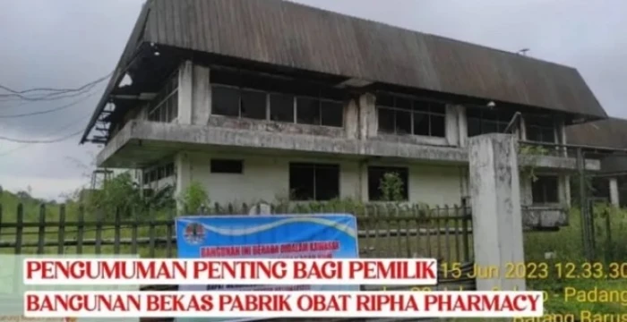 Pengumuman peringatan bksda untuk Ripha parmacy