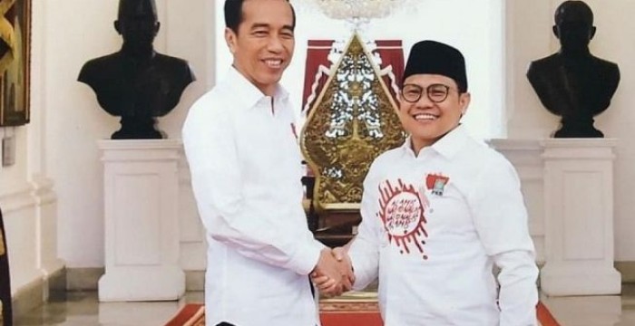 Cak Imin minta izin ke Jokowi sebelum jadi cawapres Anies.