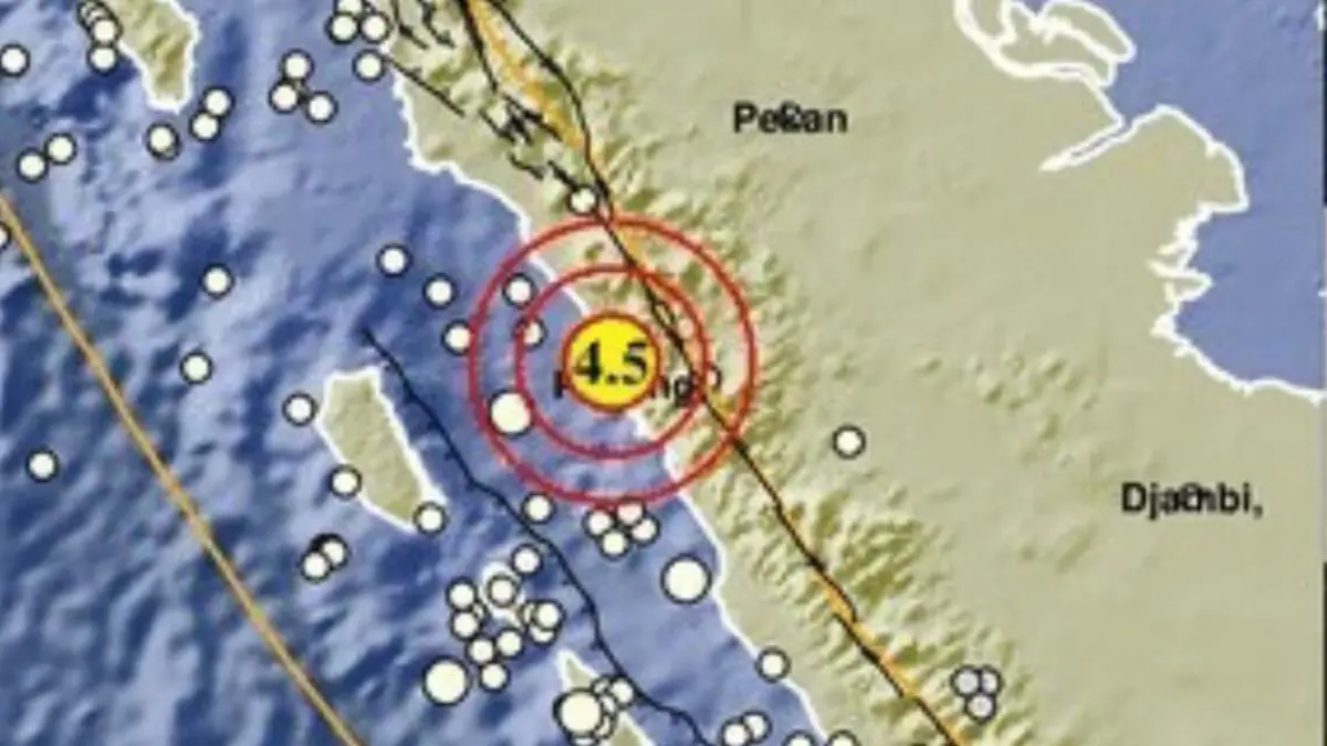 Gempa Magnitudo 4,5 Guncang Padangpariaman, BMKG: Akibat Aktivitas Zona Subduksi