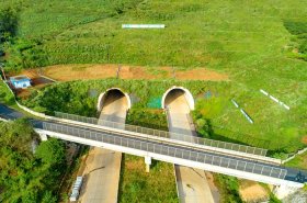 Terowongan tol terpanjang di Indonesia. (Foto: Dok. Kementerian PUPR) 