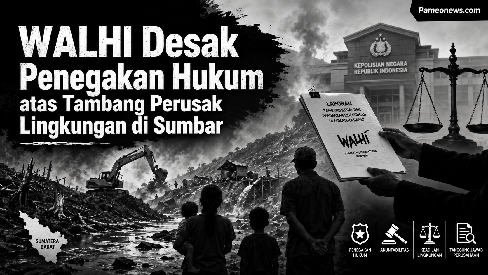 WALHI Desak Penegakan Hukum atas Tambang Perusak Lingkungan di Sumatera Barat