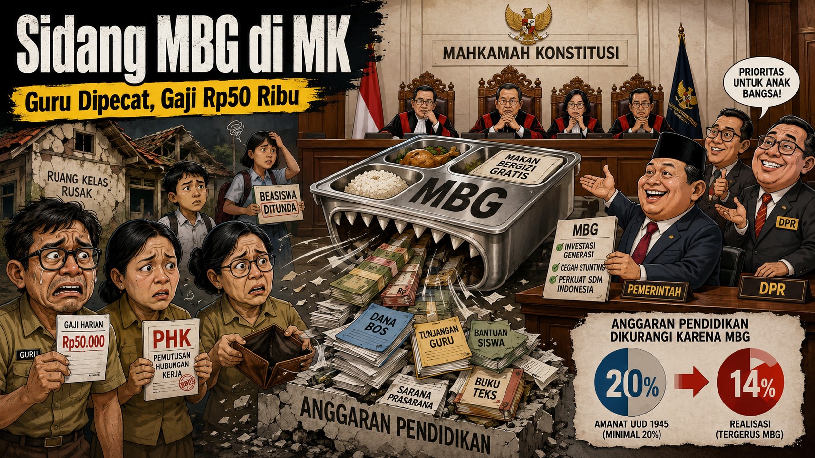 Sidang MBG di MK (Ilustrasi)
