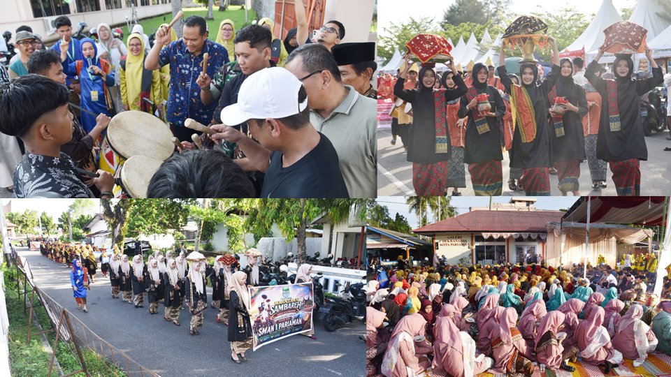 Wali Kota Pariaman Yota Balad membuka Festival Maantaan Sambareh di Muaro Pantai Gandoriah, 26 Juni 2026.