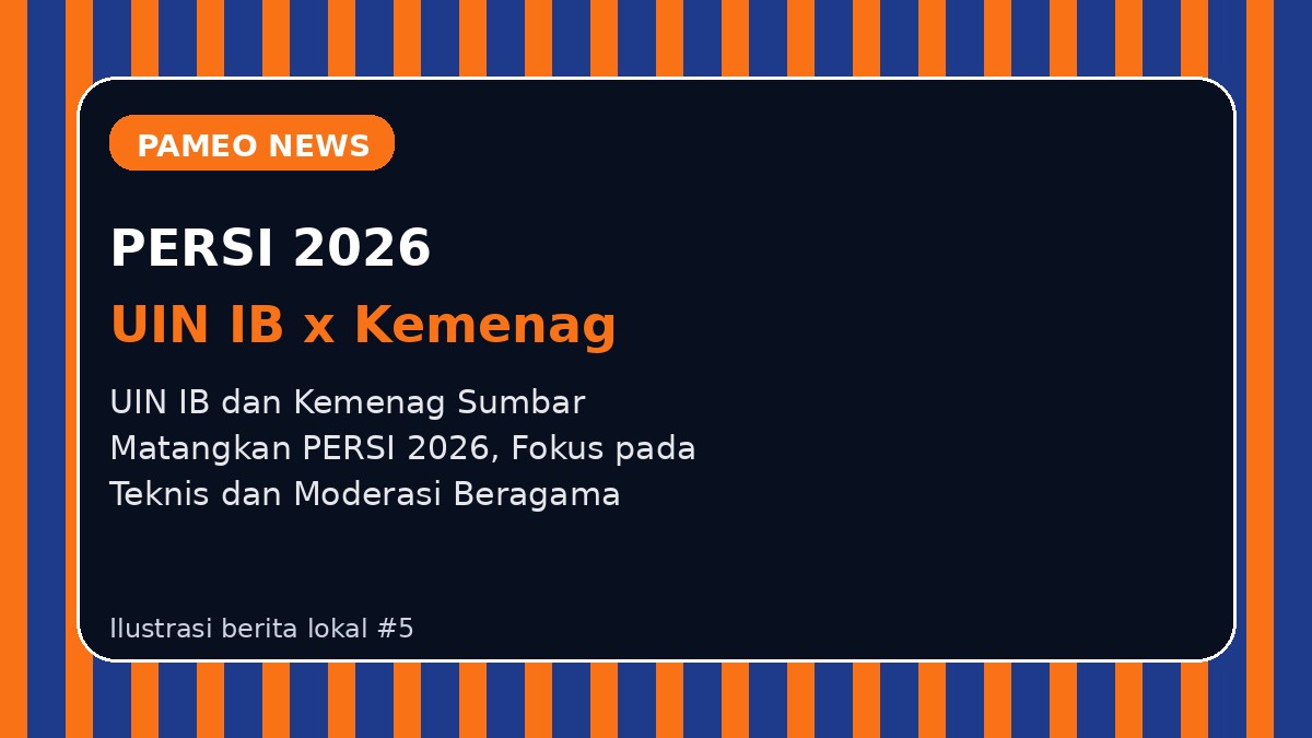 UIN IB dan Kemenag Sumbar Matangkan PERSI 2026, Fokus pada Teknis dan Moderasi Beragama