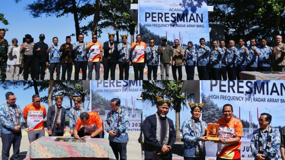 BMKG Resmikan HF Radar Array di Pariaman, Perkuat Peringatan Dini Pesisir