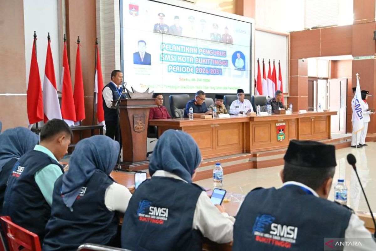 Pelantikan pengurus SMSI Kota Bukittinggi periode 2026-2031