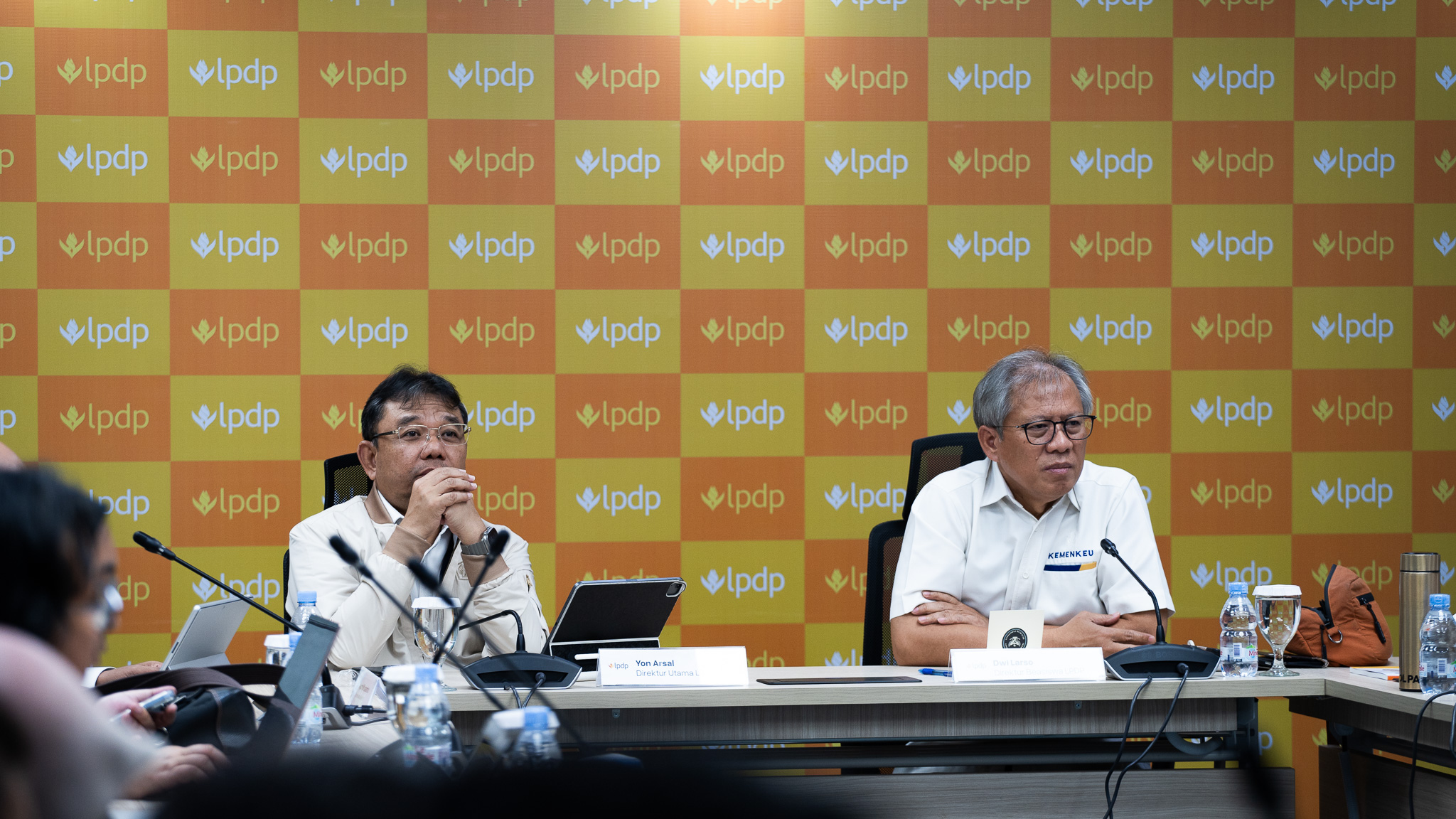 Direktur Utama LPDP Yon Arsal dalam konferensi pers pembukaan Beasiswa LPDP Tahap II 2026