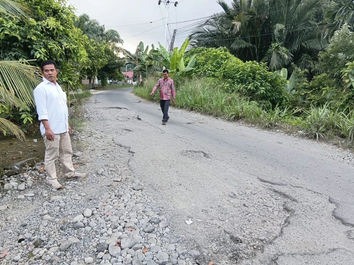 Jalan rusak di Luhak Nan Duo, Pasaman Barat - jalur evakuasi tsunami