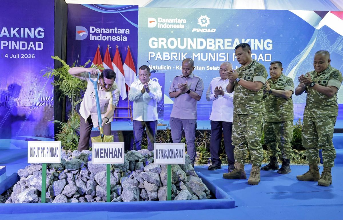Groundbreaking pabrik munisi PT Pindad di Batulicin, Kalimantan Selatan