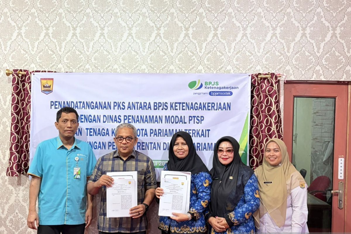 BPJS Ketenagakerjaan dan Pemkot Pariaman Jalin Kerja Sama Lindungi Pekerja Rentan
