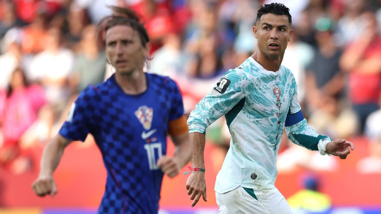 Pemain Portugal merayakan kemenangan atas Kroasia di Piala Dunia 2026