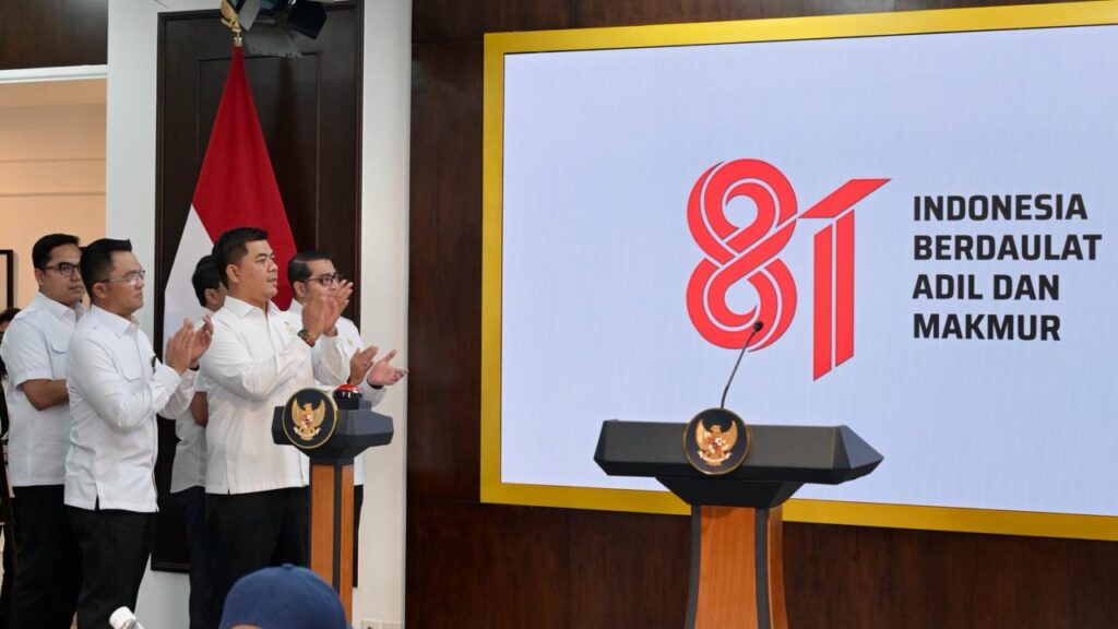 Peluncuran logo resmi HUT ke-81 Kemerdekaan RI di Kompleks Istana Kepresidenan, Jakarta