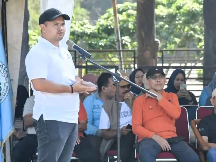 Foto: Wawako Sawahlunto Jeffry Hibatullah dalam Hari Koperasi ke-79 di Camping Ground Kandi