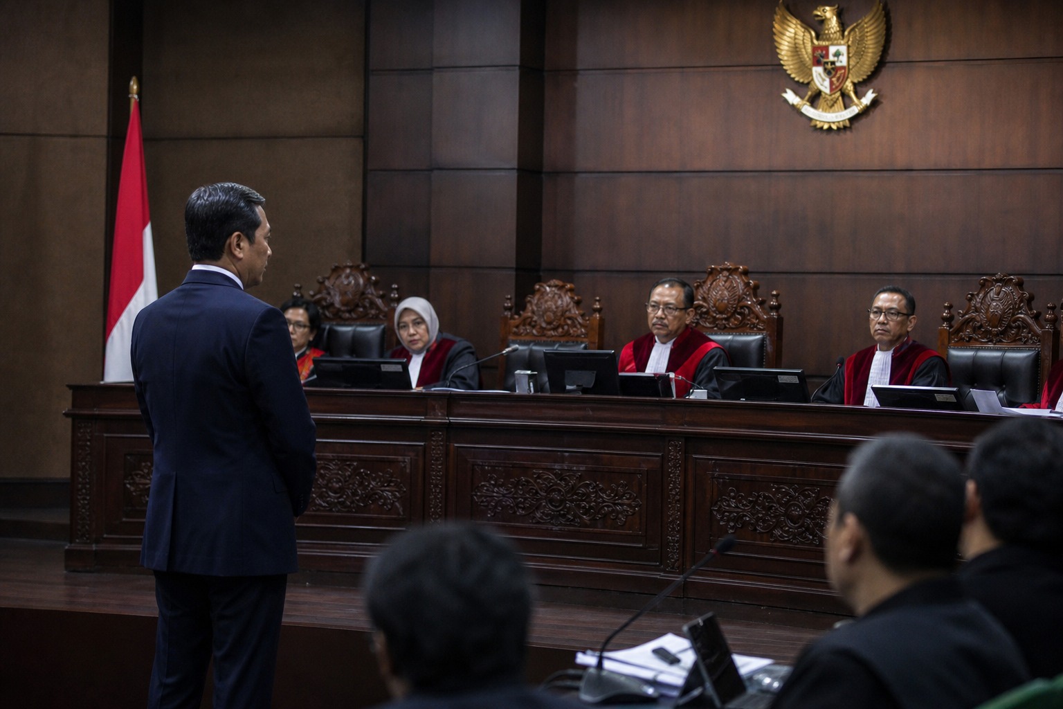 Mantan Mendikbudristek Nadiem Anwar Makarim saat sidang putusan di Pengadilan Tipikor Jakarta Pusat, 30 Juni 2026