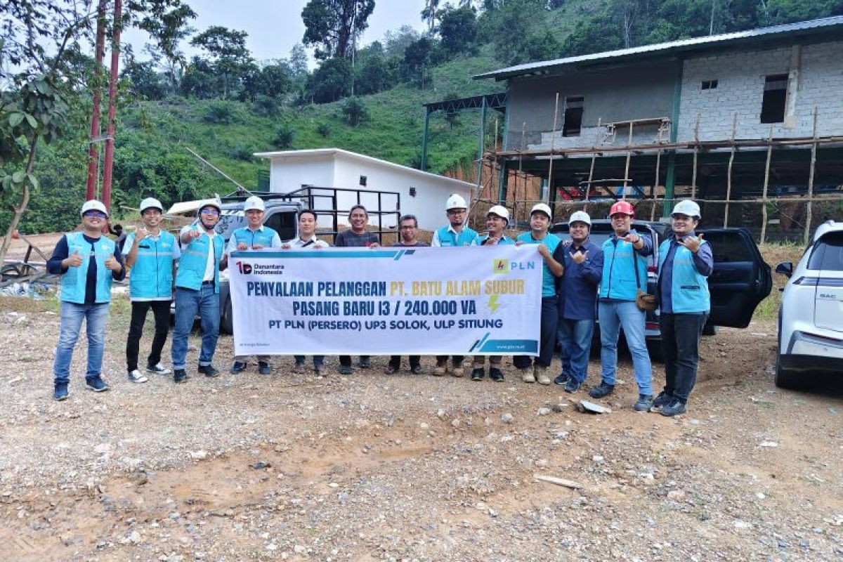 Industri Dolomit Dharmasraya Mulai Beroperasi, PLN Suplai Listrik 240 kVA