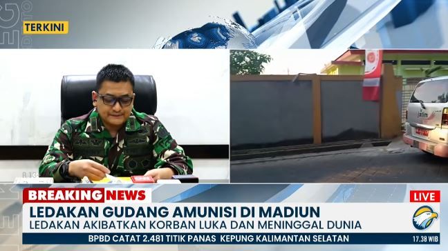 Ledakan Gudang Amunisi TNI di Madiun, 1 Prajurit Tewas dan 6 Luka